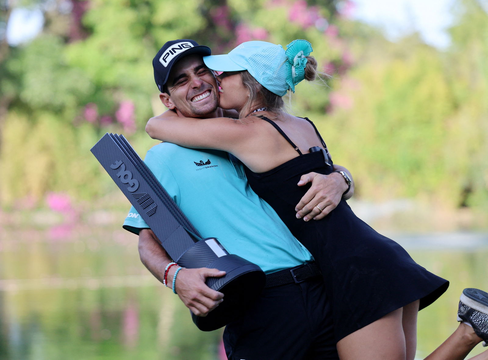 Joaquin Niemann and his wife